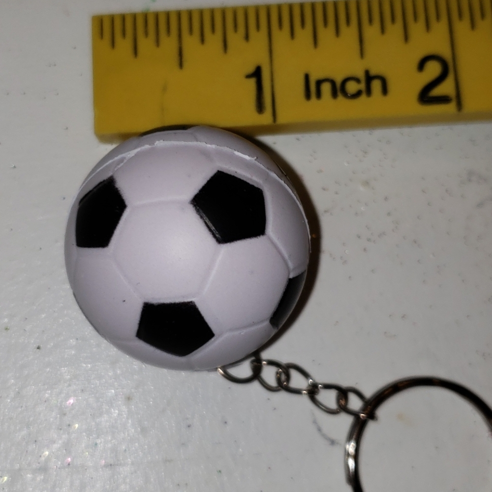 3D Soccer ball keychain new